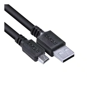 Cabo USB A 2.0 para Mini USB B 2.0 2 Metros Preto PCYes PUANM2-2