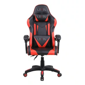 Cadeira Gamer Até 100kg Level LV-C01DN Preta/Vermelha