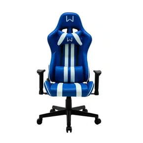 Cadeira Gamer até 130 kg Multilaser Warrior Sense Viper Azul GA227
