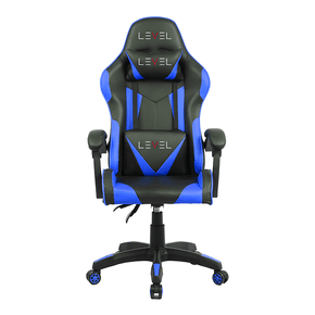 Cadeira Gamer Giratória Level LVC01DN Preto e Azul