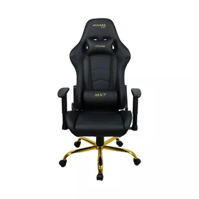 Cadeira Gamer Mymax MX7 Giratória Preto Gold Edition