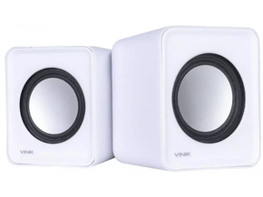 Caixa de Som 2.0 VS-01 (2W RMS) P2(3,5 mm)USB Branca - VINIK
