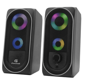 Caixa de Som Gamer USB P2 2x3w Black Hawk Preta - Fortrek