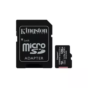 Cartão de Memória microSDXC Kingston Canvas Select Plus 128GB Classe 10 UHS-I A1 V10 C/Adaptador SD
