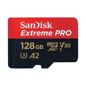 Cartão De Memória Micro SD 128GB Extreme Pro C/Adaptador SanDisk SDSQXCD-128G-GN6MA