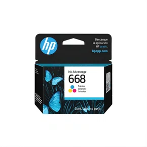 Cartucho de Tinta HP Original 668 7FP36VL Color 3ml