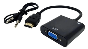 Conversor HDMI M P/VGA F C/ÁUDIO ADAP0074 Preto - STORM