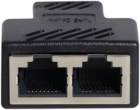 Emenda Divisora RJ45 LA-E20 – Conexão Estável, Compacta e Fácil de Usar – Preto