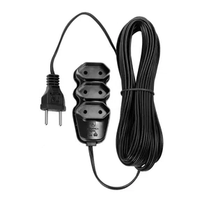 EXTENSAO ELETRICA 3 TOMADAS PL 2X0,75 10M PRETA