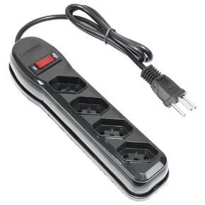 Filtro De Linha 4 Tomadas 1 Metro Preto - MAGATRON