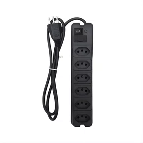 Filtro de Linha 6 Tomadas 10A NTC Cabo 0,80cm Preto