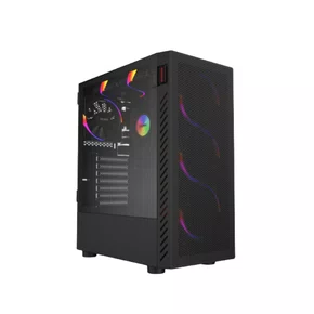 GABINETE GAMER BOLTER BLACK VULCAN - LATERAL EM VIDRO - PCYES - GBBVPBR