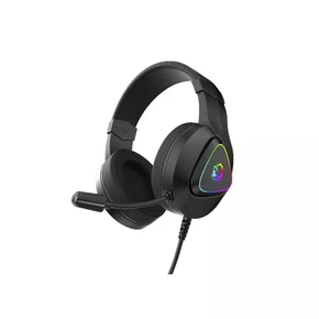 Headset Gamer USB Deffy Black Vulcan RGB Microfone Omnidirecional PCYES HGDF50BV