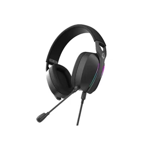 Headset Gamer USB Surround Nowy Black Vulcan RGB Microfone Destacável PCYES HGNW40BV