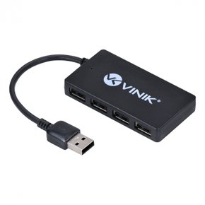 Hub USB 2.0 4 Portas HUV-20 Preto - Vinik