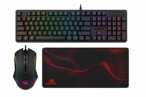 Kit Gamer: Mouse Ranger Basic, Teclado Membrana Netherbane, Mouse Pad 600X300MMX3MM