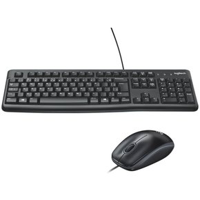 Kit Teclado E Mouse Com Fio MK120 Preto - LOGITECH