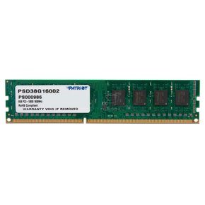 Memória 8GB 1600MHz DDR3 Para PC - PSD38G16002 - PATRIOT