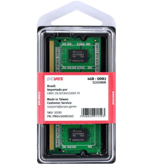MEMORIA P/NOTEBOOK DDR3 4GB 1600MHZ PM041600D3SO