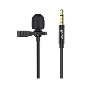 Microfone de Lapela HD Hrebos HS-030 P3 Preto