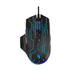 Mouse Gamer USB Acer Nitro NMW105 Gen 3 RGB Preto