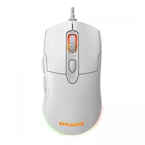 Mouse Gamer USB Malus White Ghost RGB PMGMWG – 12400 DPI, 6 Botões.