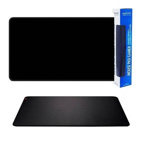 Mouse Pad Speed Gamer Extra Grande Sem Estampa Preto 700x350x3mm MP-7035C25 - Exbom