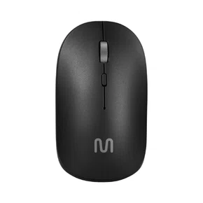 Mouse Sem Fio Bluetooth USB 1600DPI Slim Clique Silencioso MO331 Preto