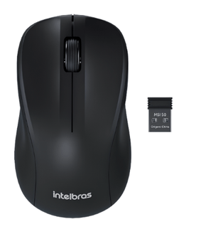 MOUSE SEM FIO USB 1200DPI MSI 50 4290009 PRETO