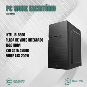 PC Work Intel i5-6500, H110, 16GB DDR4, SSD 480GB, ATX 200W