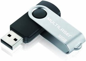 Pen Drive Usb 32GB Twist PD589 Preto/Prata - MULTILASER