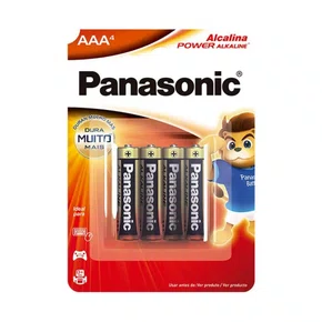 Pilha Alcalina Palito AAA C/4 Panasonic LR03XAB/4B