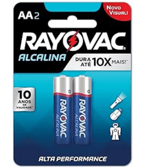 PILHA ALCALINA PEQUENA AA C/2 20853