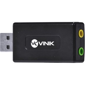 Placa de Som Usb Externa 7.1 Canais AUSB71 - Vinik