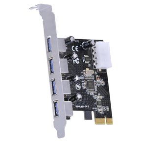Placa Usb Com 4 USB 3.0 PCI Express PCI-E X1 PU30-4 - VINIK