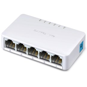 Switch de Mesa Mercusys 5 Portas 10/100Mbps MS105 Branco