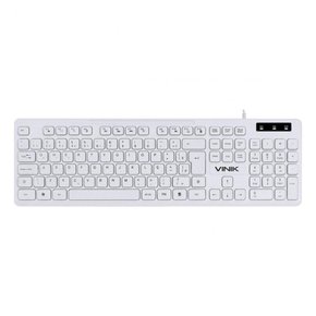Teclado Chocolate Slim Multimídia ABNT2 USB Branco - TCB200 - VINIK