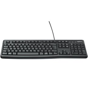 Teclado Desktop K120 USB ABNT2 Teclas de perfil plano Resistente a derramamentos Preto 920-002481 - Logitech