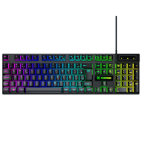 TECLADO GAMER MEMBRANA FEARLESS 100 FULLSIZED RAINBOW