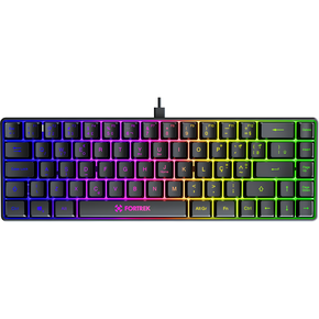 TECLADO GAMER MEMBRANA FEARLESS 65 COMPACT RAINBOW