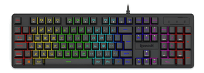 TECLADO GAMER USB MEMBRANA NETHERBANE PRETO RGB K521-RGB