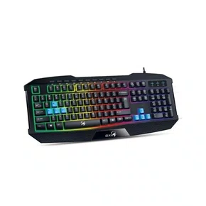 Teclado Gamer USB Multimídia Genius Scorpion K215 Preto C/LED