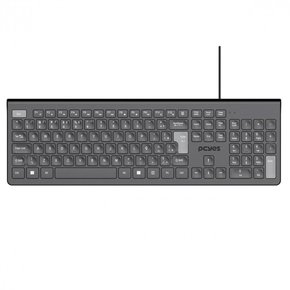 Teclado Soft USB 2 Metros ABNT2 Preto - PTOSF2AB - PCYES