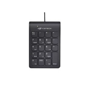 Teclado USB Numérico C3Tech KN-12BK Preto