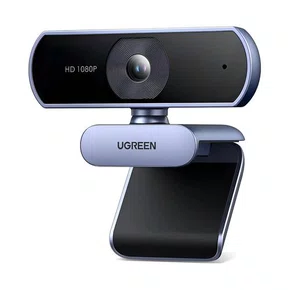 Webcam USB Full HD 1080P c/ Microfone UGREEN CM678 Cinza