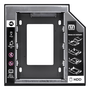 Adaptador Caddy AC-95, 9.5mm, Para HD/SSD 2.5" SATA no Lugar do Leitor de DVD