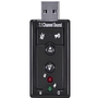Adaptador de Áudio USB Kross Elegance KE-CBS0117, Entrada P2 para USB, Som Estéreo - Preto