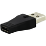 ADAPTADOR USB 3.0 MACHO P/USB TIPO C FEMEA PRETO 0030142