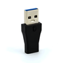 ADAPTADOR USB 3.0 MACHO P/USB TIPO C FEMEA PRETO 0030142