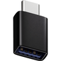 Adaptador USB-A 3.0 para USB-C Fortrek UA2C, Alta Velocidade, OTG, Carregamento Rápido 3A - Preto